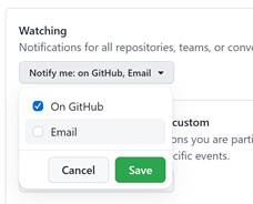 How to Disable Email Notifications on Github